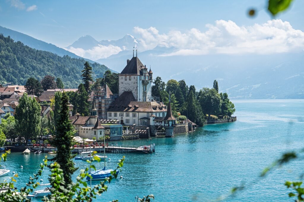 Picturesque Spiez Castle on Lake Thun, Switzerland A Fairytale Landscape for Travel Inspiration