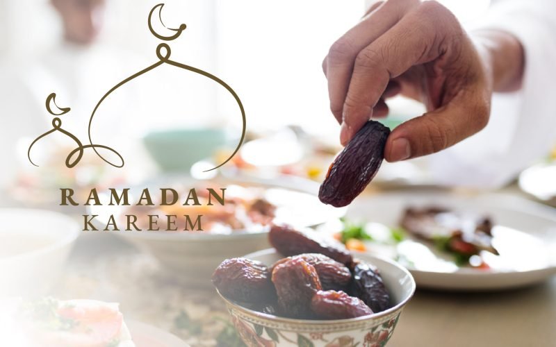 Ramadan Kareem banner with greeting